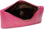 Love Moschino Fuchsia Ketting Clutch Geborduurd Logo Ritssluiting Pink Dames - Thumbnail 2