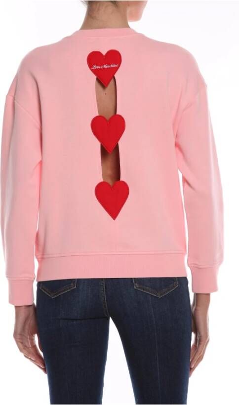 Love Moschino Comfortabel en stijlvol trainingsshirt Roze Dames