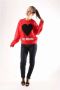 Love Moschino Crewneck Sweatshirt Red Dames - Thumbnail 2