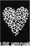 Love Moschino Zwarte Katoenen Sweatshirt met Detail Black Dames - Thumbnail 4