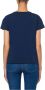 Love Moschino Grafische Lippen Print Navy Blauw T-Shirt Blue Dames - Thumbnail 2