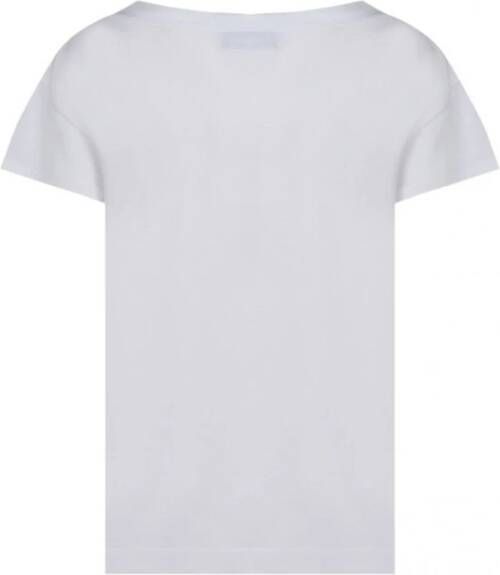 Love Moschino Witte T-Shirt Natuurlijk en Licht Wit Dames