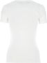 Moschino Logo Ronde Hals T-shirt voor Vrouwen White Dames - Thumbnail 2