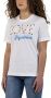 Love Moschino Geborduurd Logo Katoenen T-Shirt met Gekleurde Kralen White Dames - Thumbnail 5