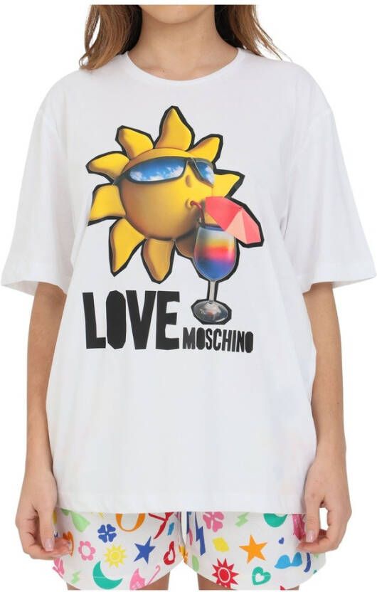 Love Moschino t-shirt Wit Dames