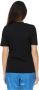 Love Moschino Hart Paillet Logo T-Shirt Zwart Dames - Thumbnail 2