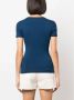 Love Moschino Blauwe T-shirts en Polos met Iconisch Logo Blauw Dames - Thumbnail 2