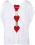 Love Moschino Grijze Katoenen T-shirt met Hart Logo Gray Dames - Thumbnail 3