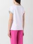Moschino Logo Katoenen T-shirt voor Vrouwen White Dames - Thumbnail 2