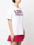 Love Moschino Hartprint Katoenen T-shirt voor Dames White Dames - Thumbnail 2
