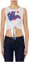 Love Moschino Bovenkant Licht en Natuurlijk Wit White Dames - Thumbnail 2