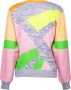 Love Moschino Kleurrijke Logo Sweater voor Stijlvolle Look Multicolor Dames - Thumbnail 2