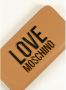 Love Moschino Ruime portemonnee met ritssluiting en goudkleurig logo Brown Dames - Thumbnail 3