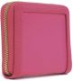 Love Moschino Gestructureerde ritssluiting portemonnee met meerdere compartimenten Pink Dames - Thumbnail 2