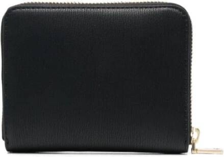 Love Moschino Stijlvolle Bi-Fold Portemonnee met Meerdere Vakken Zwart Dames