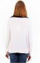 Love Moschino Street-Style Ronde Hals Trui voor Vrouwen White Dames - Thumbnail 2