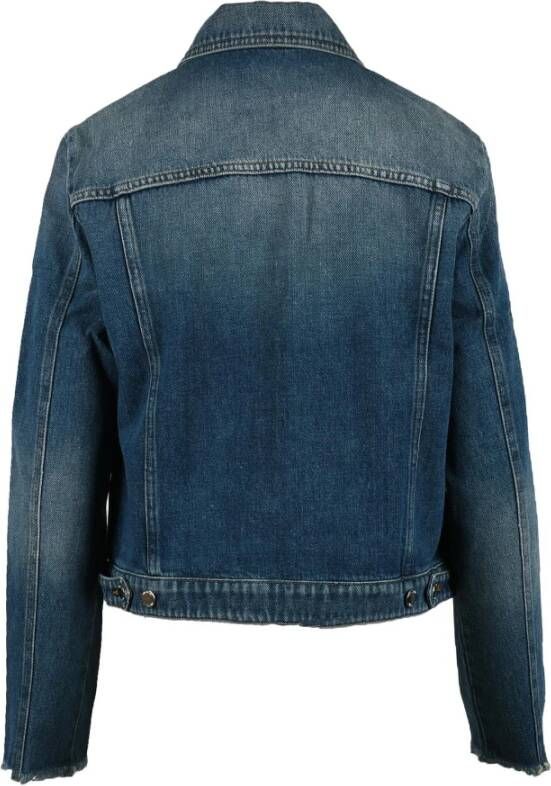 Love Moschino Stijlvolle Denim Blauwe Jas voor Vrouwen Blauw Dames