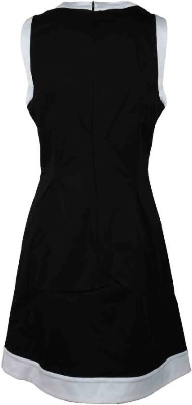 Love Moschino Zwart Witte Jurk Collectie Zwart Dames