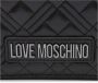 Moschino Zwarte gewatteerde schoudertas met gouden logo Black Dames - Thumbnail 2