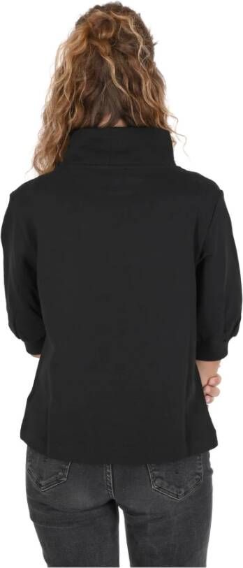 Love Moschino Zwarte Katoenmix Sweatshirt Black Dames