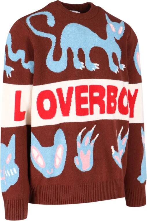 Loverboy by Charles Jeffrey Round-neck Knitwear Bruin Heren