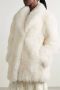 Loveshackfancy Sheana Shearling Jas Off-White Beige Dames - Thumbnail 2