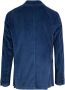 Lubiam Klassieke Blauwe Katoenen Jas Blauw Heren - Thumbnail 2