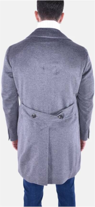 Luigi Bianchi Mantova Reguliere Dubbelbreasted Maatjas Gray Heren