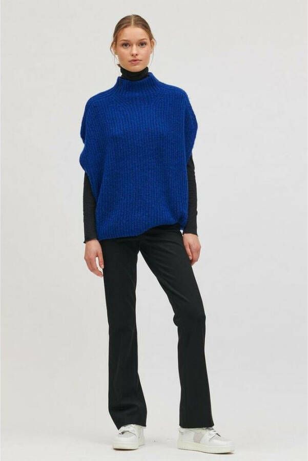 LUISA CERANO Sleeveless Knitwear Blauw Dames