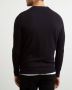 Lyle & Scott Katoen Merino Crew Neck Jumper True Black-S Zwart Heren - Thumbnail 2