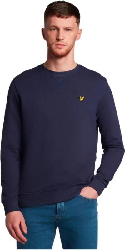 Lyle & Scott Klassieke Crew Neck Sweatshirt Blauw Heren