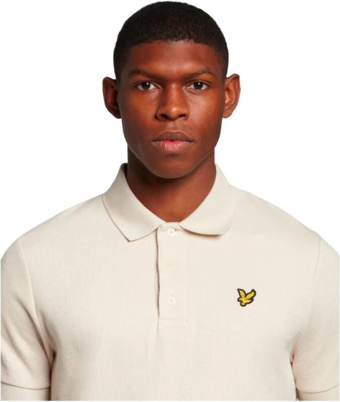 Lyle & Scott Klassieke Cuffed Polo Beige Heren