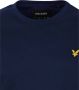 Lyle & Scott Plain T-shirt Donkerblauw Ts400Vog Blauw Heren - Thumbnail 11