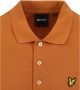 Lyle & Scott Lyle Scott Plain Polo Shirt Saltburn Oranje Heren - Thumbnail 5