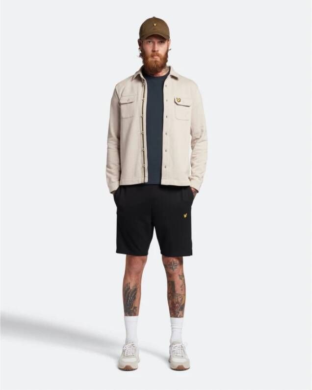 Lyle & Scott Overhemd Fleece Beige Heren