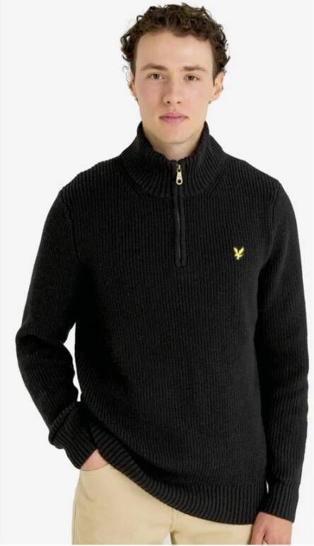 Lyle & Scott Stijlvolle Pullover Zwart Heren
