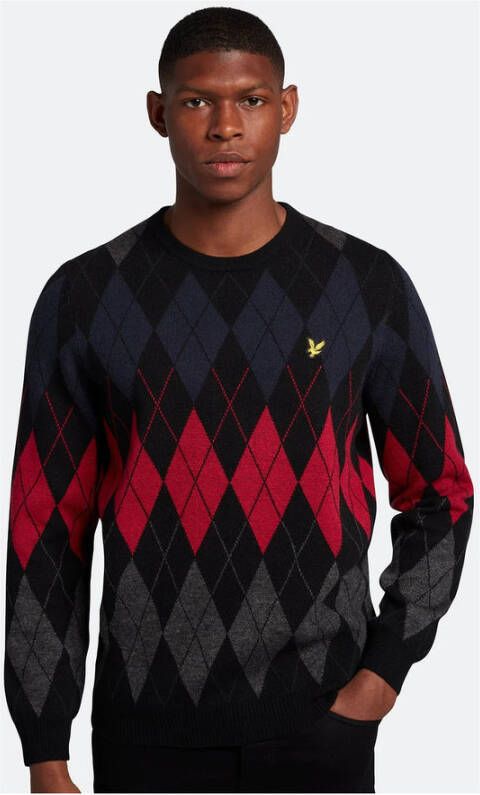 Lyle & Scott Ronde hals gekweek Zwart Heren