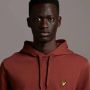 Lyle & Scott Rust-L Pullover Hoodie 100% Katoen Verstelbare Capuchon Bruin Heren - Thumbnail 2