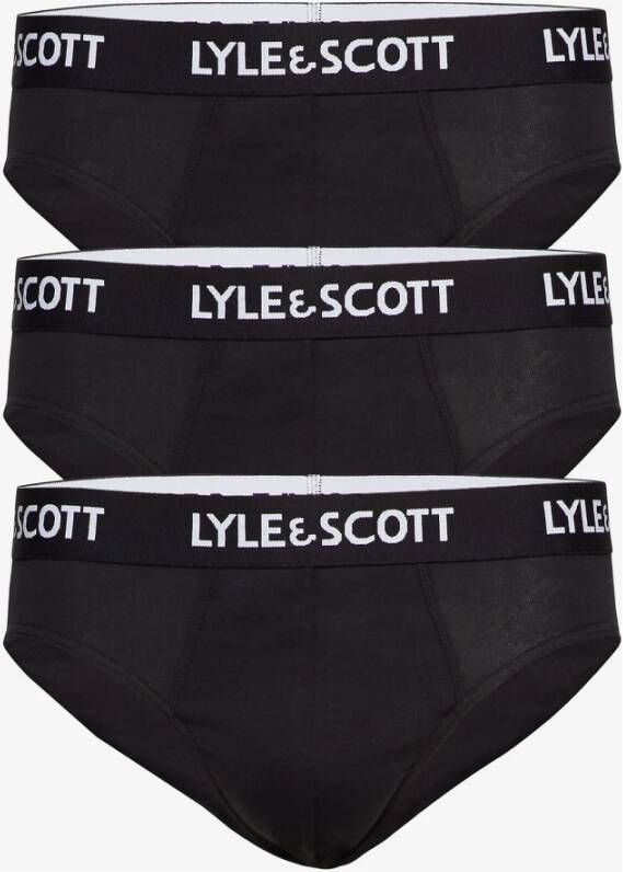 Lyle & Scott Set van 3 slips Owen Zwart Heren