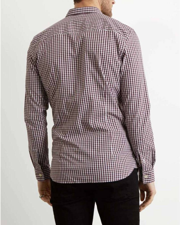 Lyle & Scott Slim Fit Gingham -Overhemd Paars Heren