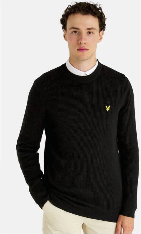 Lyle & Scott Stijlvolle Pullover Zwart Heren