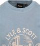 Lyle & Scott sweater met printopdruk skipton blue - Thumbnail 4