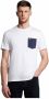 LYLE & SCOTT Heren Polo's & T-shirts Contrast Pocket T-shirt Wit - Thumbnail 2