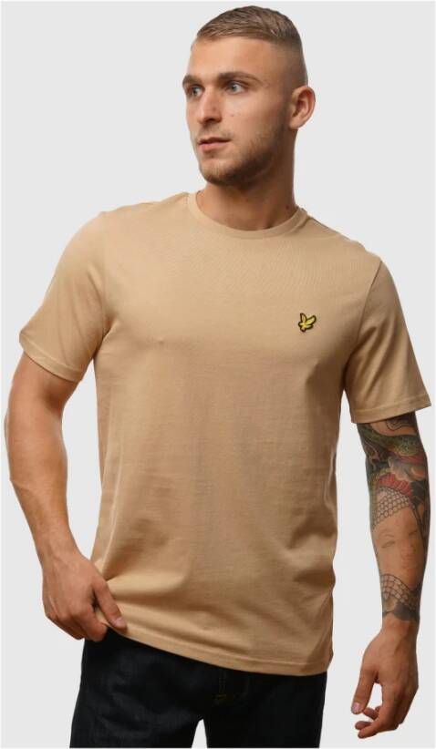 Lyle & Scott T-Shirt- L&S Plain T-Shirt Beige Heren