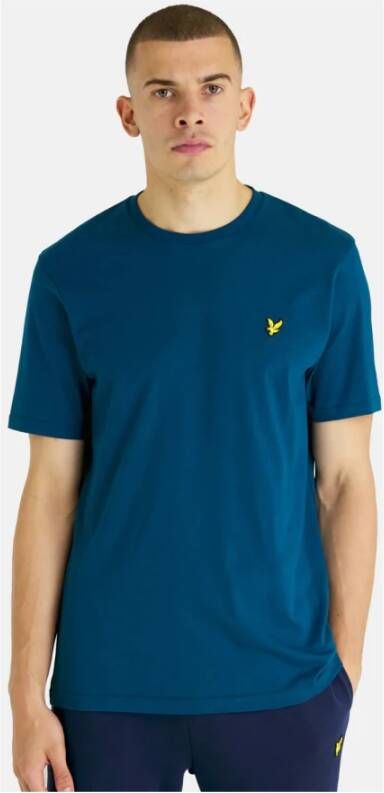 Lyle & Scott T-Shirt- L&S Plain T-Shirt Blauw Heren