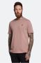 Lyle & Scott Plain T-shirt lichtroze Ts400Vog Roze Heren - Thumbnail 7
