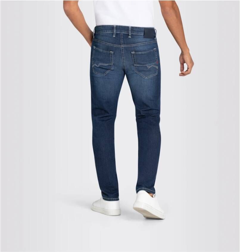 MAC Skinny Jeans Blauw Heren