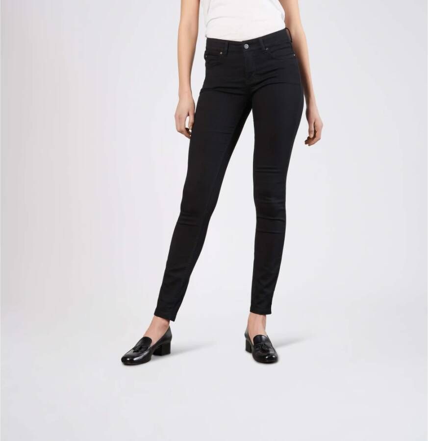 MAC Skinny Jeans Zwart Dames