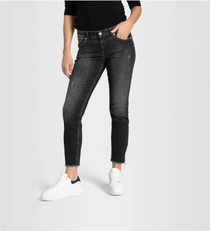 MAC Slim-fit jeans Zwart Dames