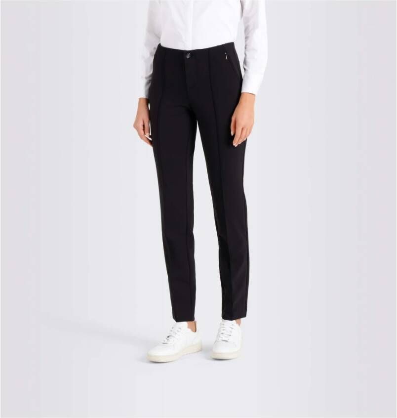 MAC Slim-fit Trousers Zwart Dames